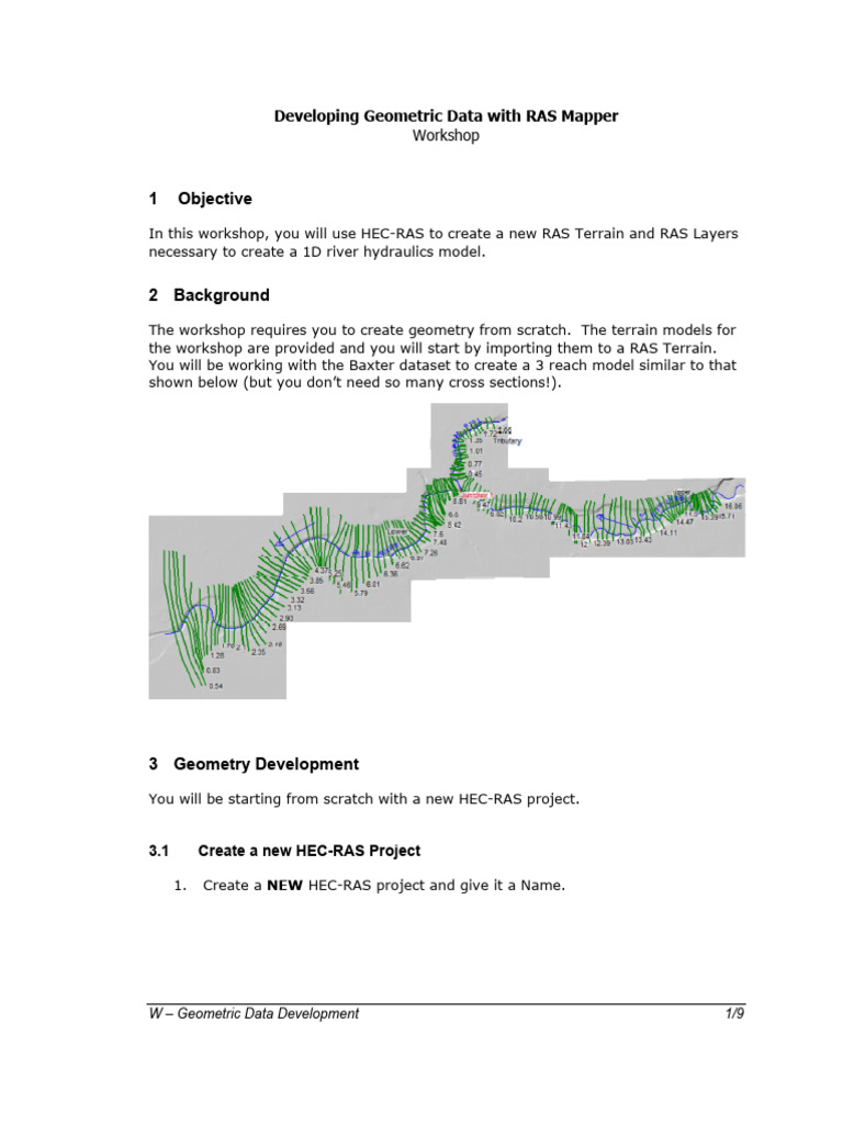 1.5 W - Developing Geometric Data With RAS Mapper | PDF | Computing ...