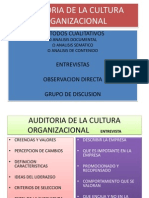 Auditoria de La Cultura Organizacional