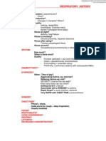 Respiratory History and Exam