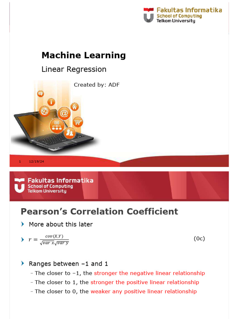 Linear Regression in Machine Learning | PDF | Linear Regression ...