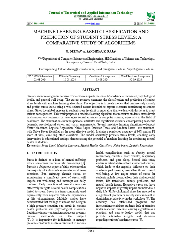 16Vol102No19 | PDF | Statistical Classification | Machine Learning