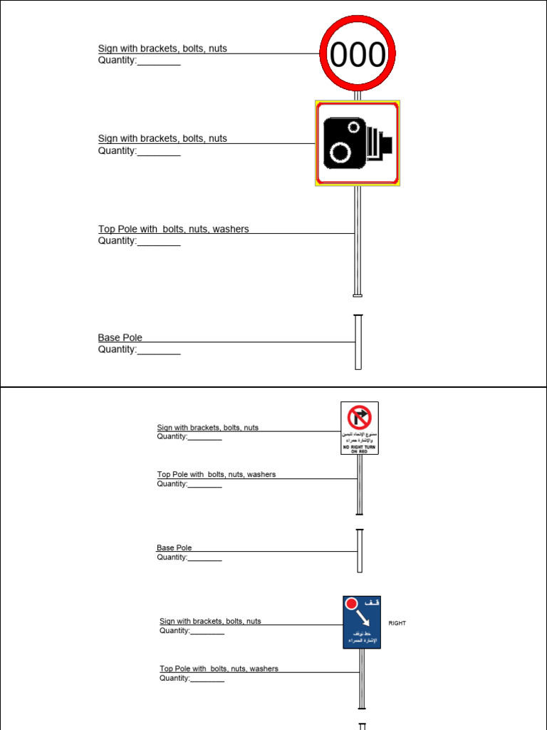Sign and Pole Inventory List | PDF