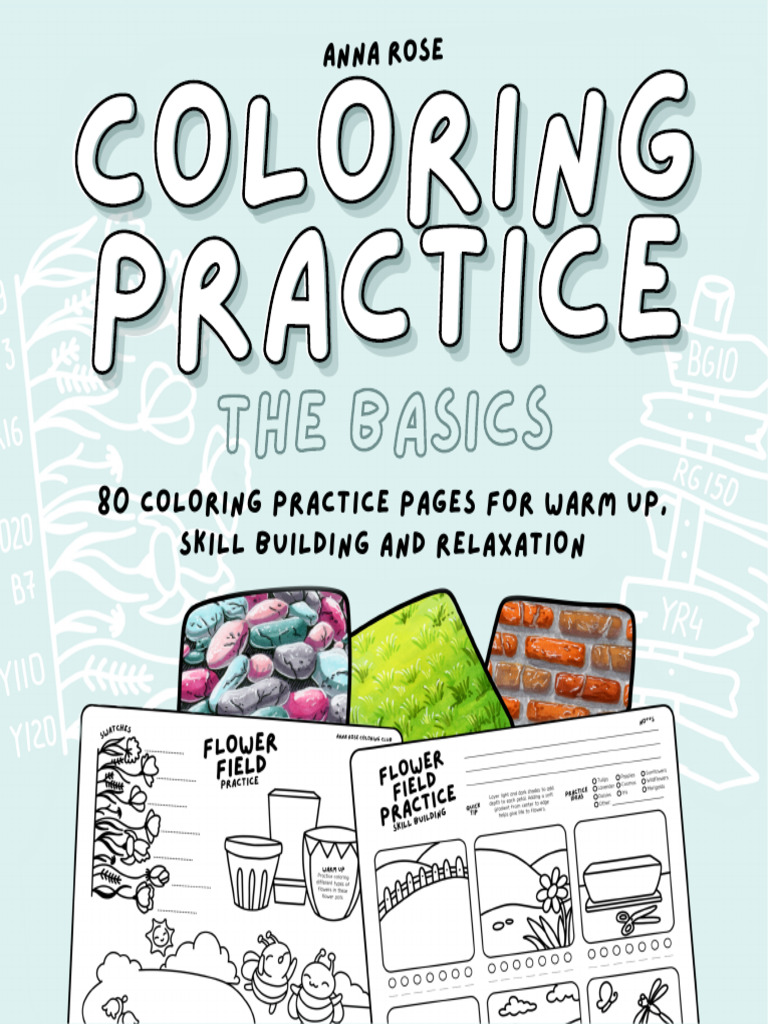 80 Coloring Practice Pages Guide | PDF | Knitting | Lace