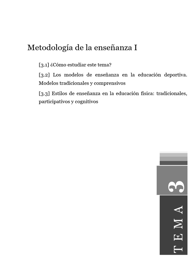 Modelos y estilos de enseñanza deportiva | PDF | Enseñando | Aprendizaje