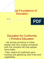 Historical Foundations of Education (Calderon)