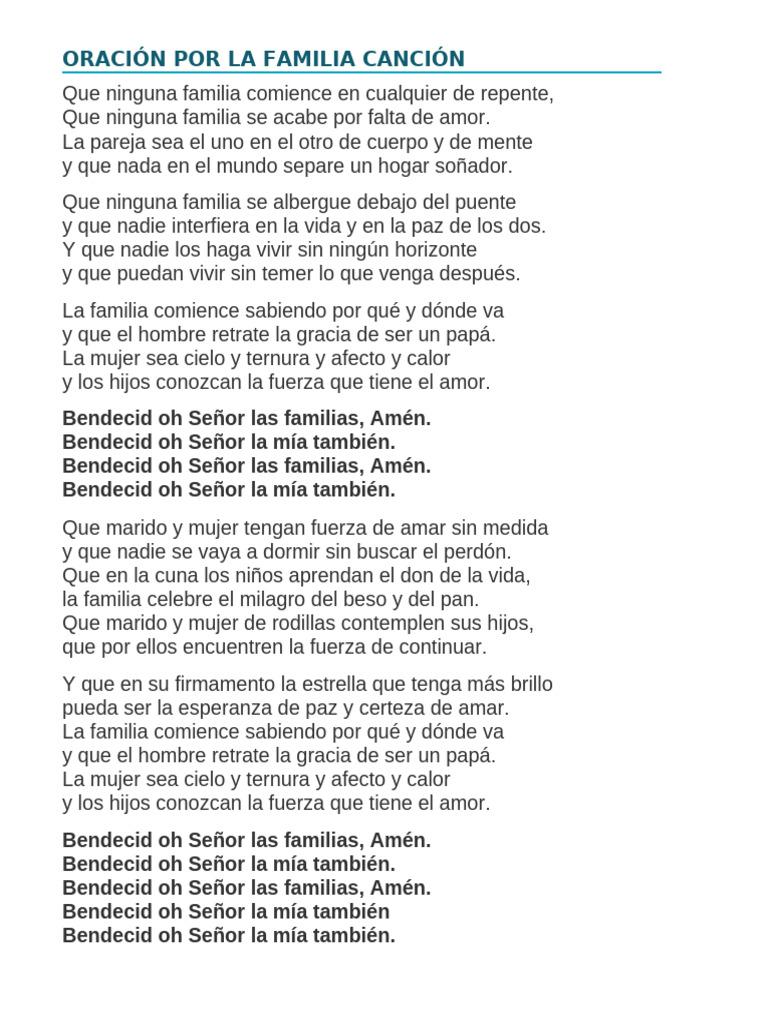 Oraciones y Reflexiones sobre la Familia | PDF | María, madre de Jesús ...