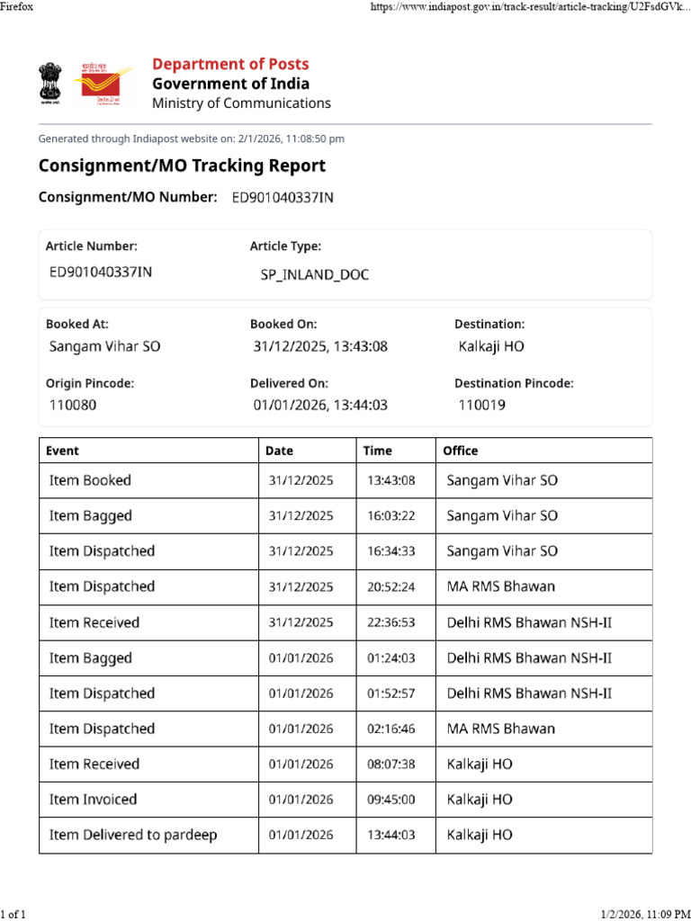 Sho Report | PDF