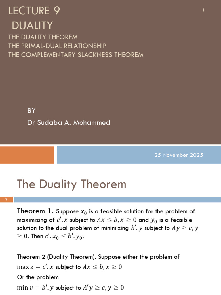 Lecture9_optimization | PDF | Linear Programming | Theoretical Computer ...