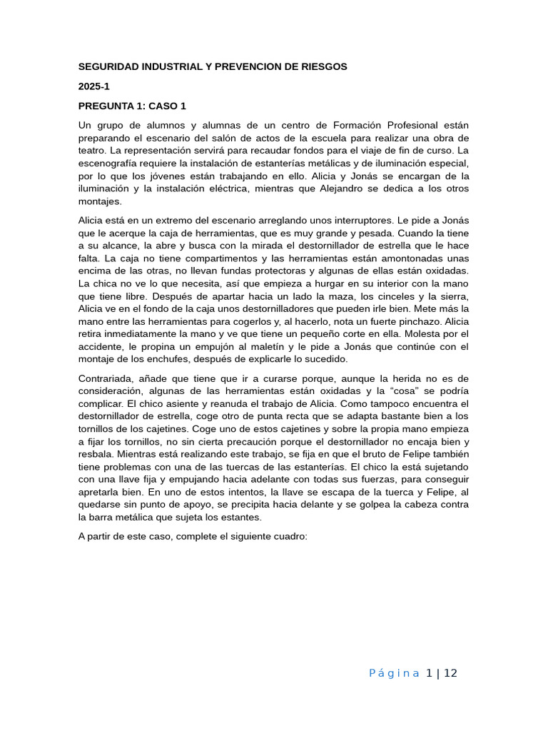 Seguridad Industrial y Prevención de Riesgos | PDF | Seguridad y salud ...