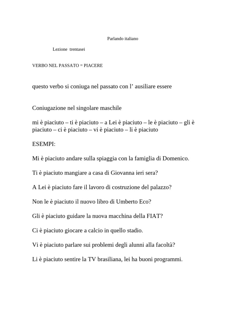 Lezione 036 | PDF
