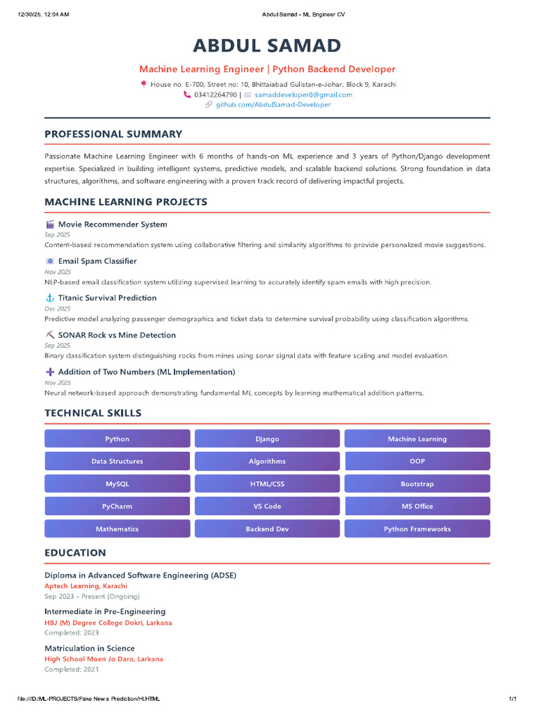 Python ML CV | PDF