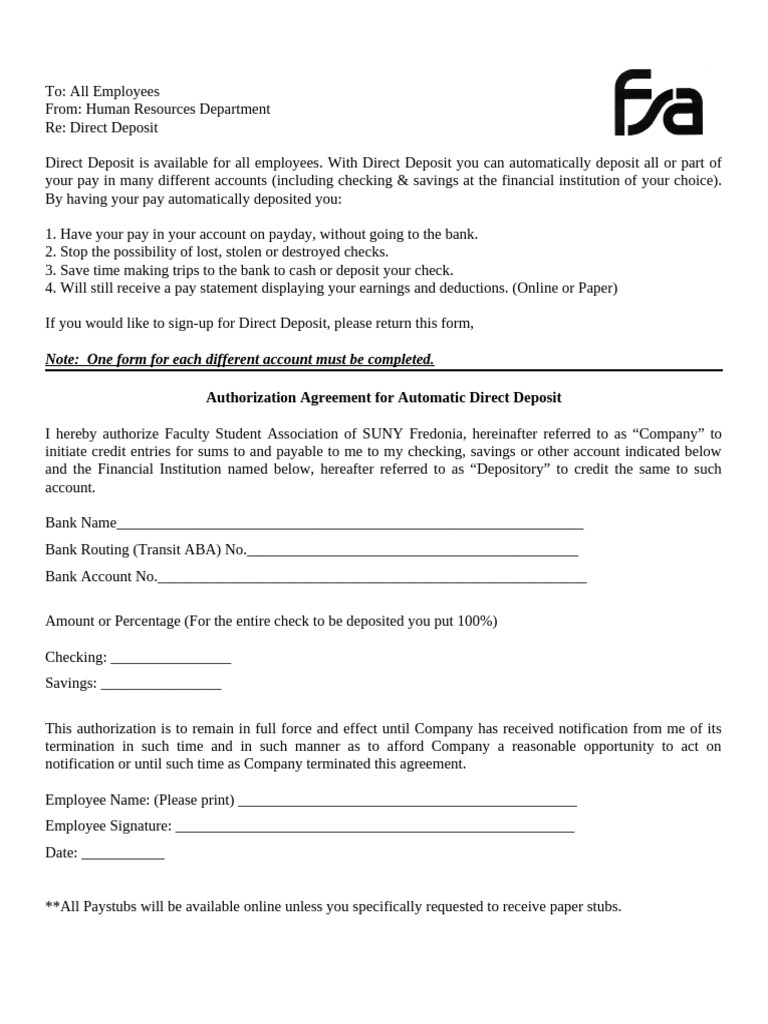 Direct Deposit - Paylocity | PDF