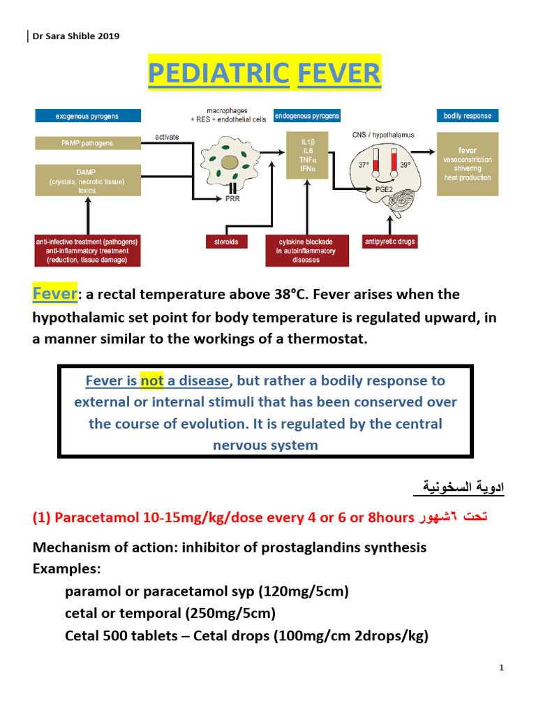 Pediatric Fever Management Guidelines | PDF | C Reactive Protein ...