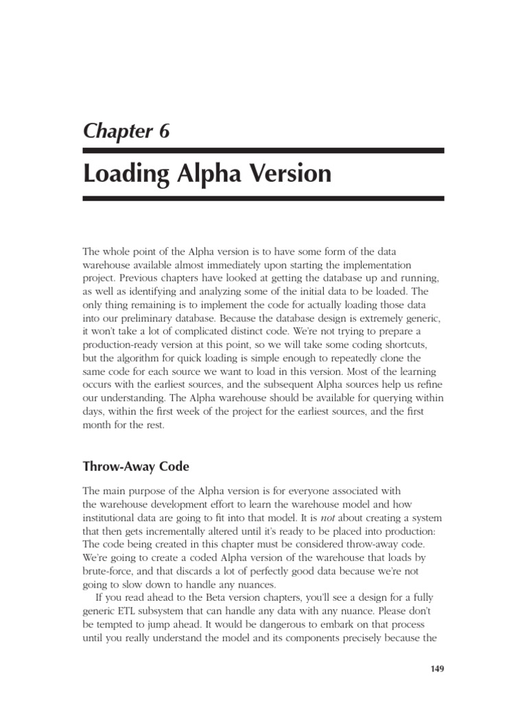 Quick Guide to Loading Alpha Version Data | PDF | Data Warehouse ...