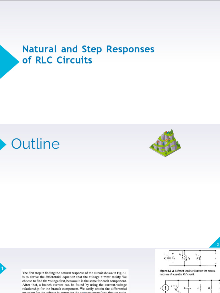 RLC Circuit Natural and Step Responses | PDF