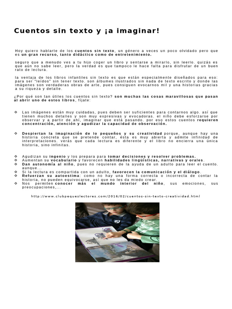 Cuentos Sin Texto | PDF