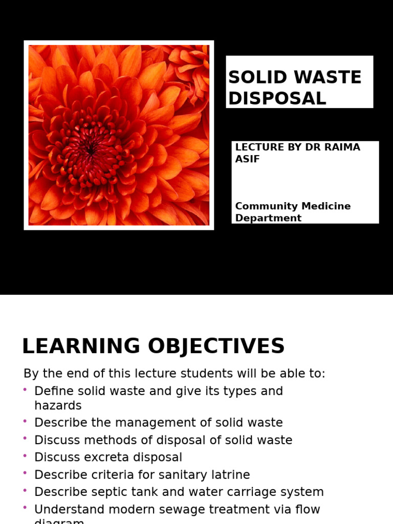 Solid Waste Management and Disposal Methods | PDF | Municipal Solid ...