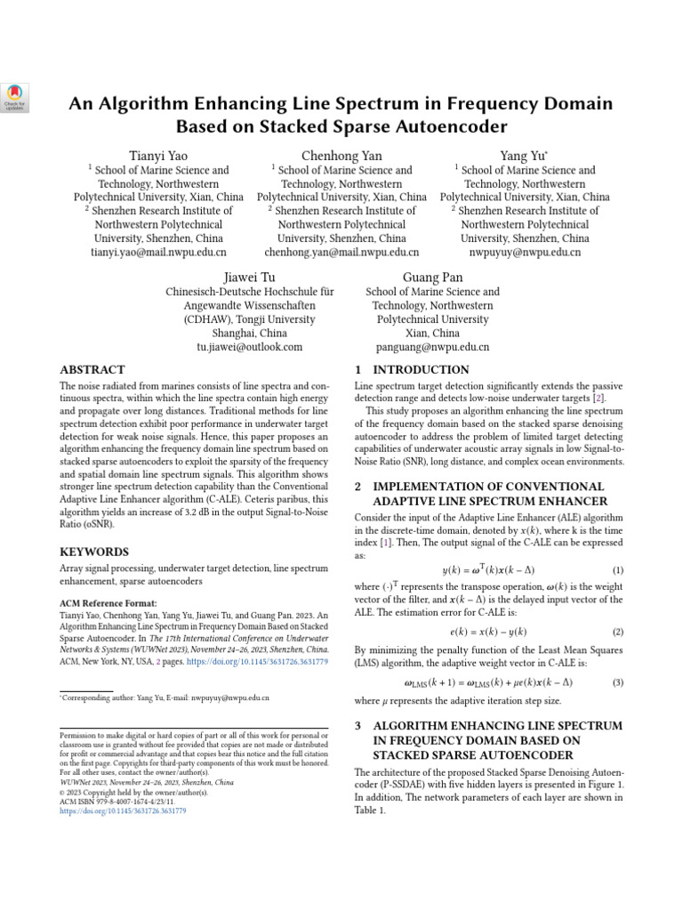 Line Spectrum Enhancement Algorithm | PDF | Spectral Density | Signal ...