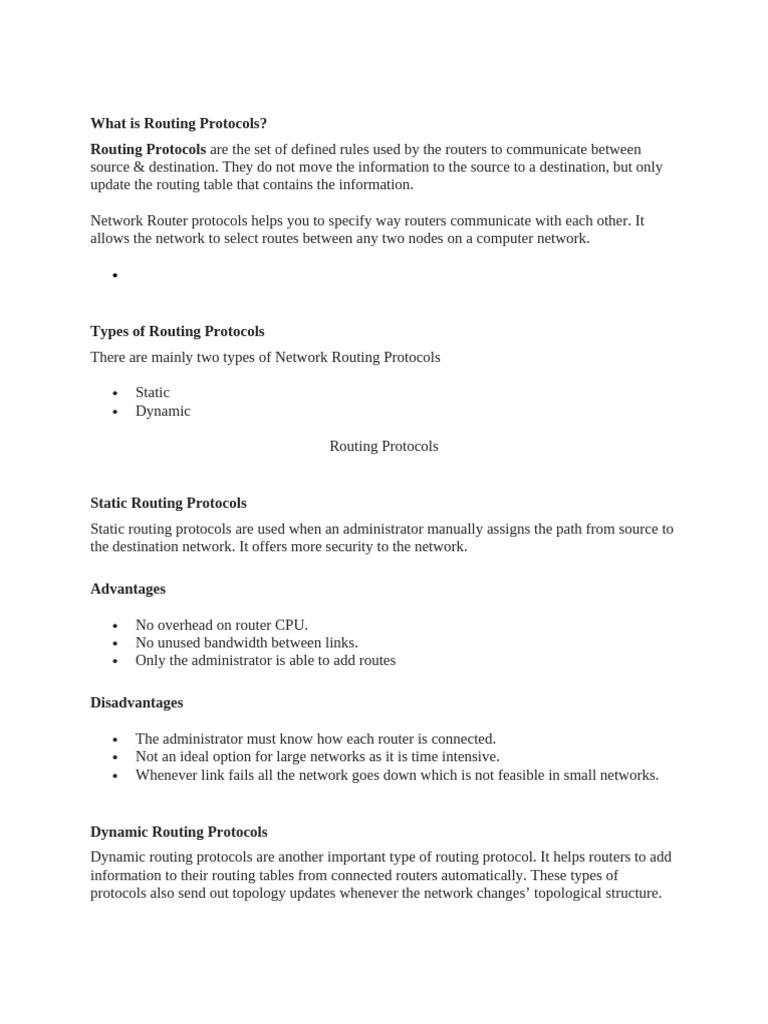 Understanding Routing Protocols Explained | PDF | Routing | Computer ...