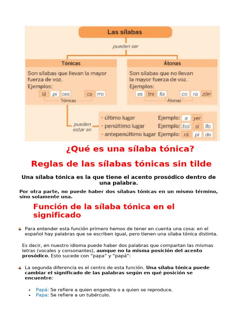 Ficha Tonicas y Atonas | PDF | Lingüística