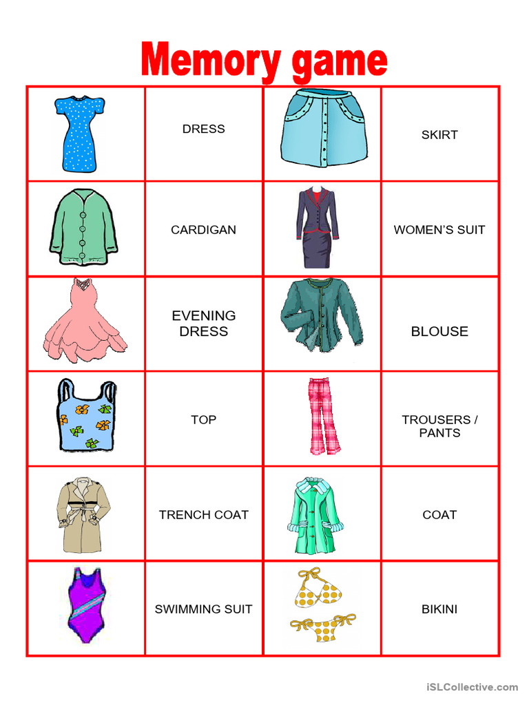 Women's and Men's Clothing List | PDF