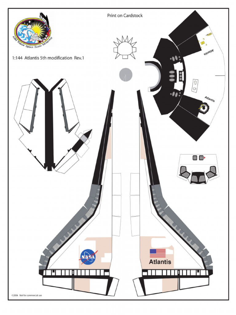 Space Shuttle Atlantis Papercraft | PDF