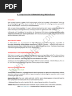 HPLC Column Void Volume Explained | PDF | High Performance Liquid ...