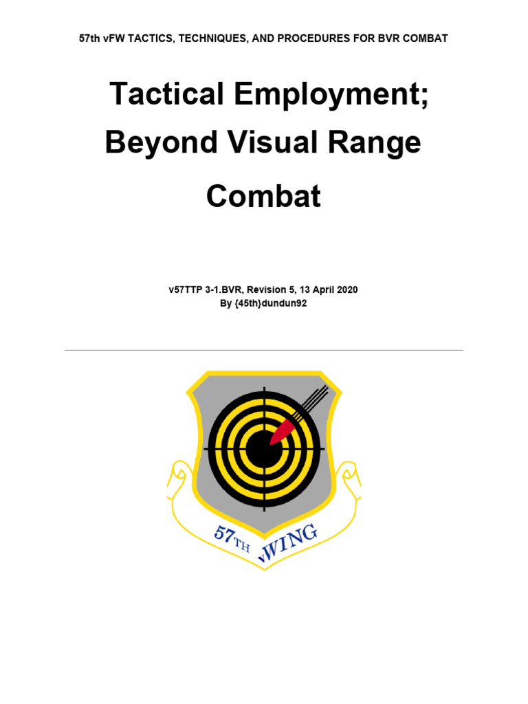 BVR Combat Tactics and Techniques Guide | PDF | Radar | Missile