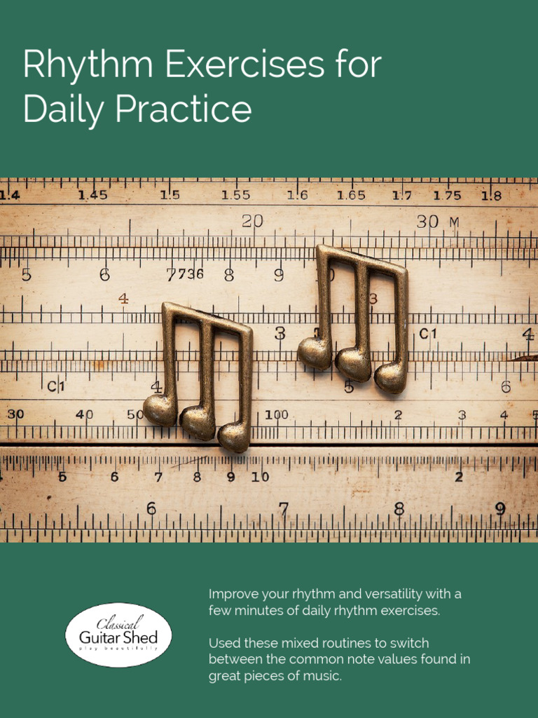 Daily Rhythm Exercises for Musicians | PDF | Tempo | Rhythm
