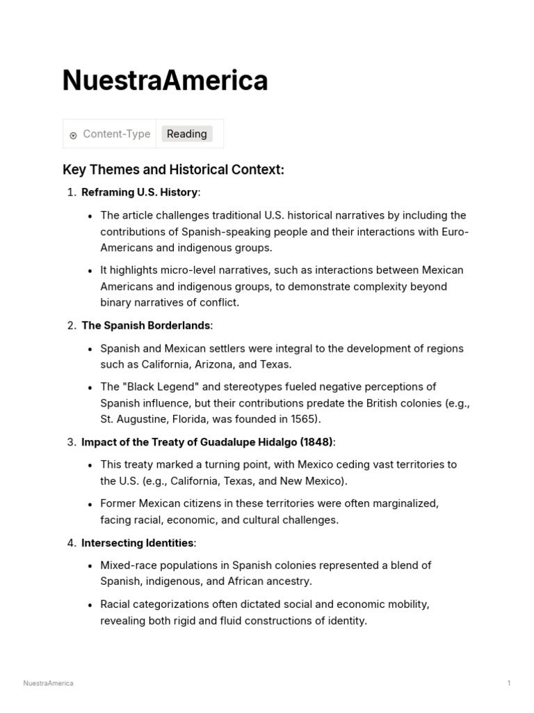 Reframing Latino Contributions in U.S. History | PDF | Hispanic And ...