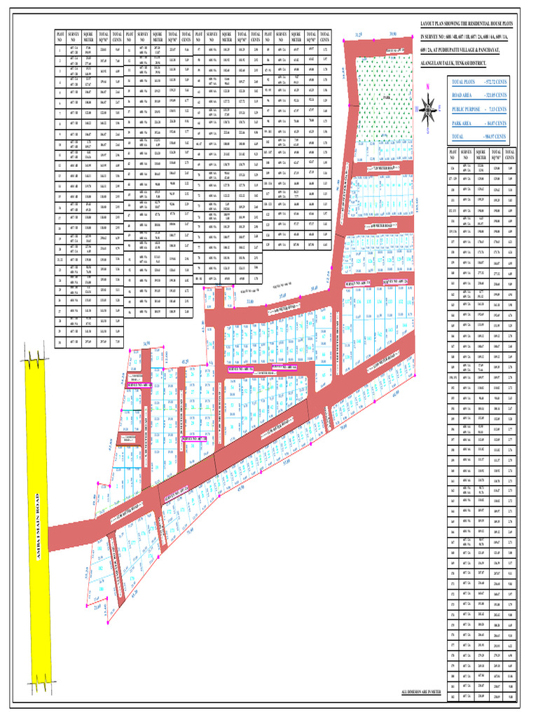 Residential House Plot Layout Plan | PDF