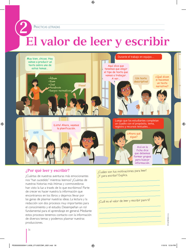 Importancia de Leer y Escribir en la Educación | PDF | Comunicación ...