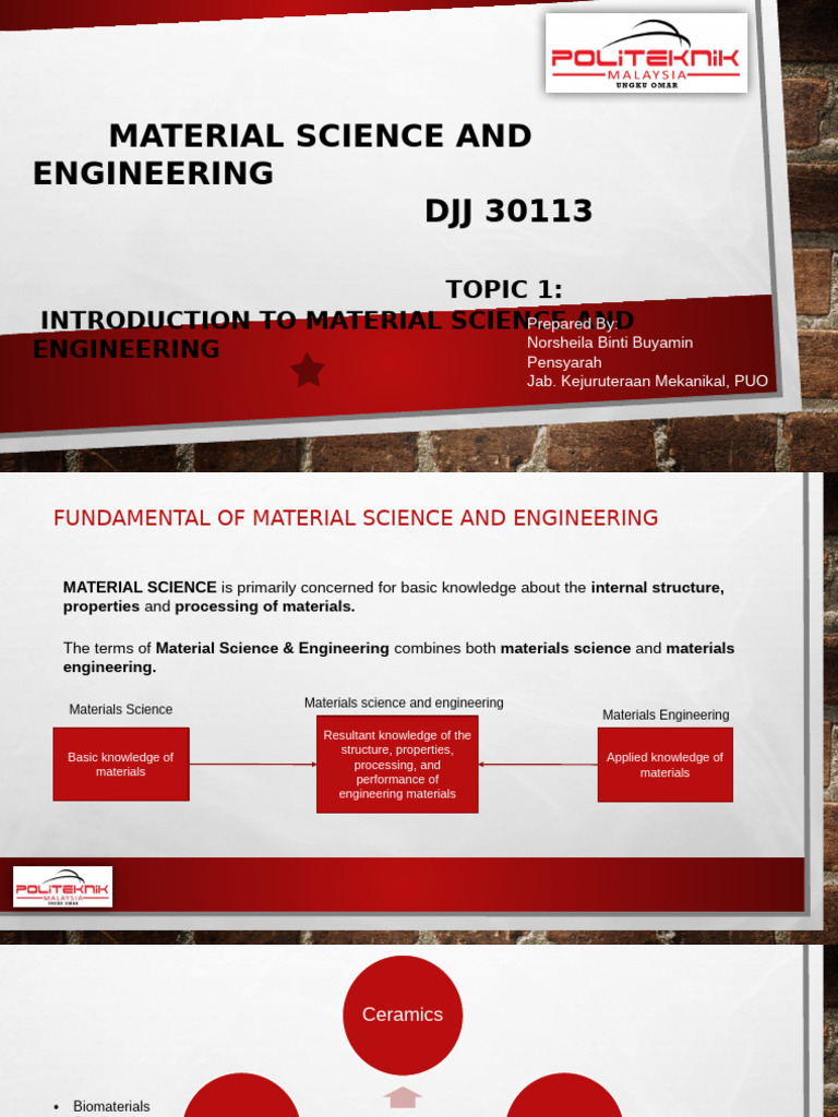 Introduction to Material Science | PDF | Materials Science | Metals