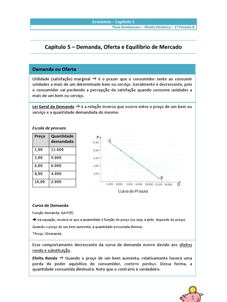 Demanda e Oferta: Conceitos e Exemplos | PDF | Demanda | Oferta e procura