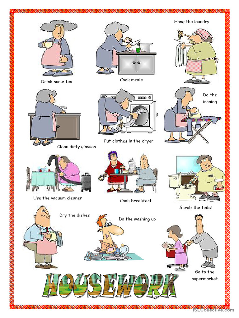 Household Chores and Tasks List | PDF