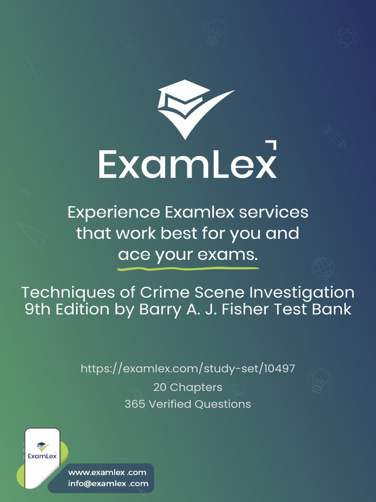 Crime Scene Investigation Test Bank | PDF | Crime Scene | Forensic Science