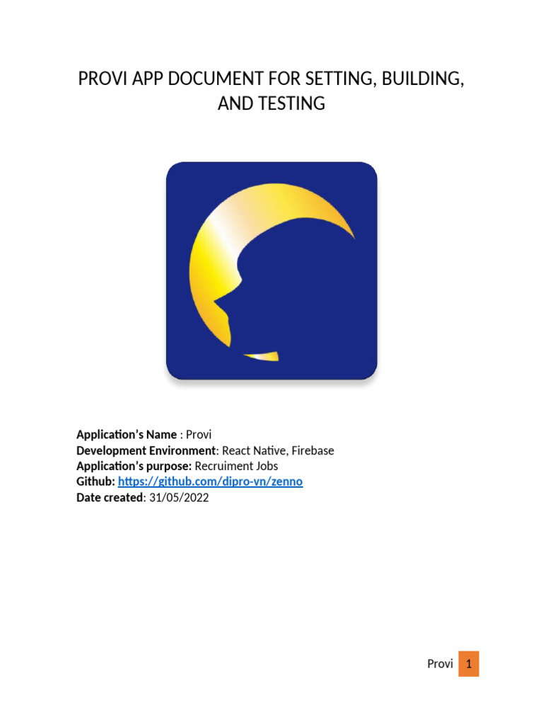 Provi App Setup and Testing Guide | PDF | Ios | Google Play