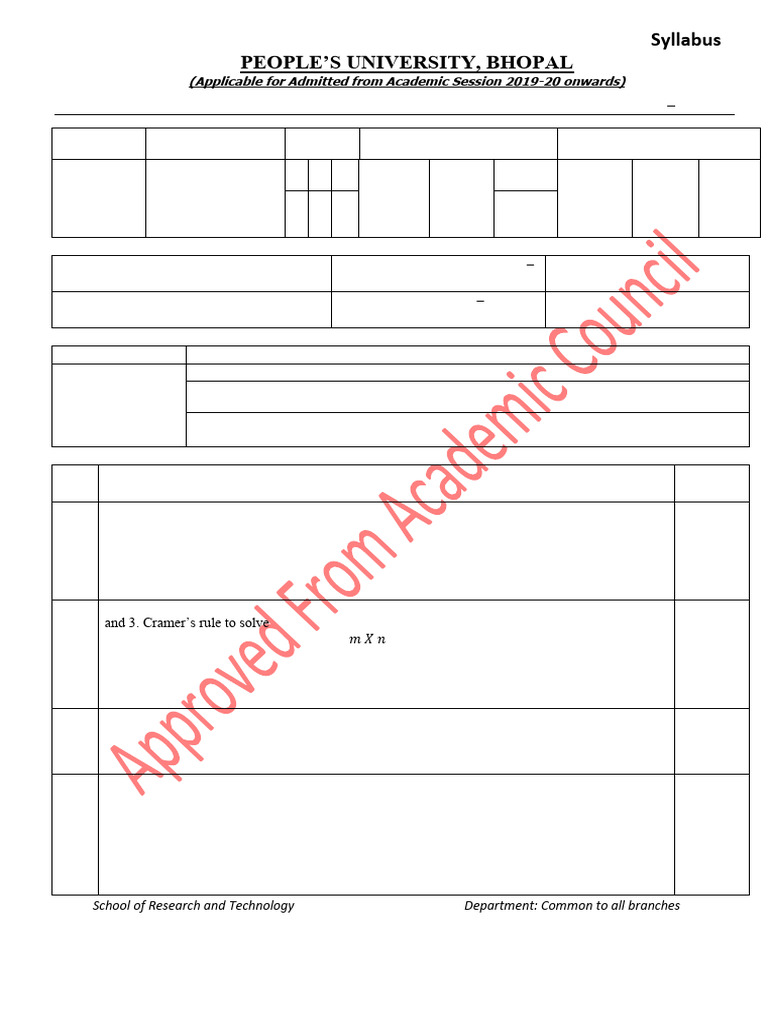 Diploma in Engineering Syllabus Overview | PDF | Trigonometric ...