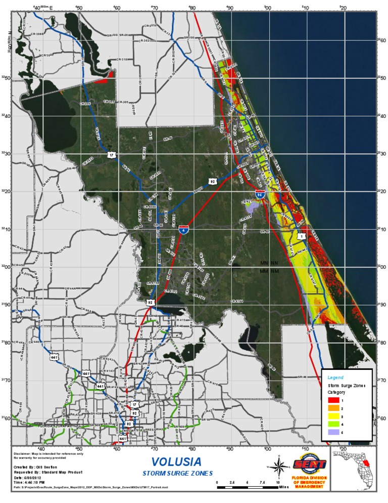 Florida Storm Surge Zones Map | PDF