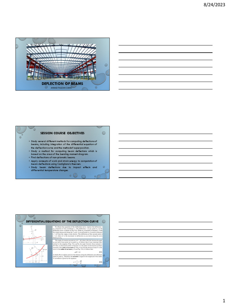 Beam Deflection Methods Explained | PDF