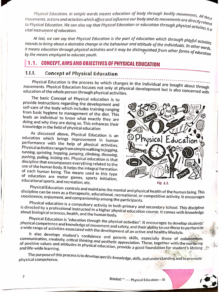 Important Notes 11th Class Physical Education | PDF