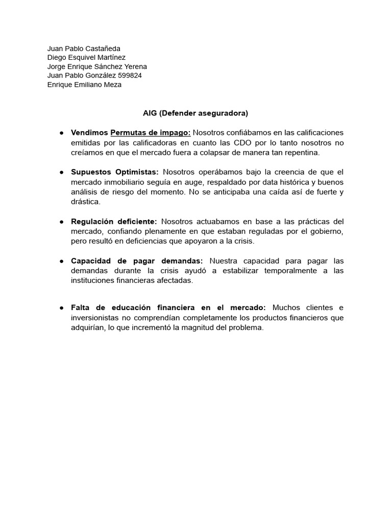 Análisis de la Crisis Financiera 2008 | PDF