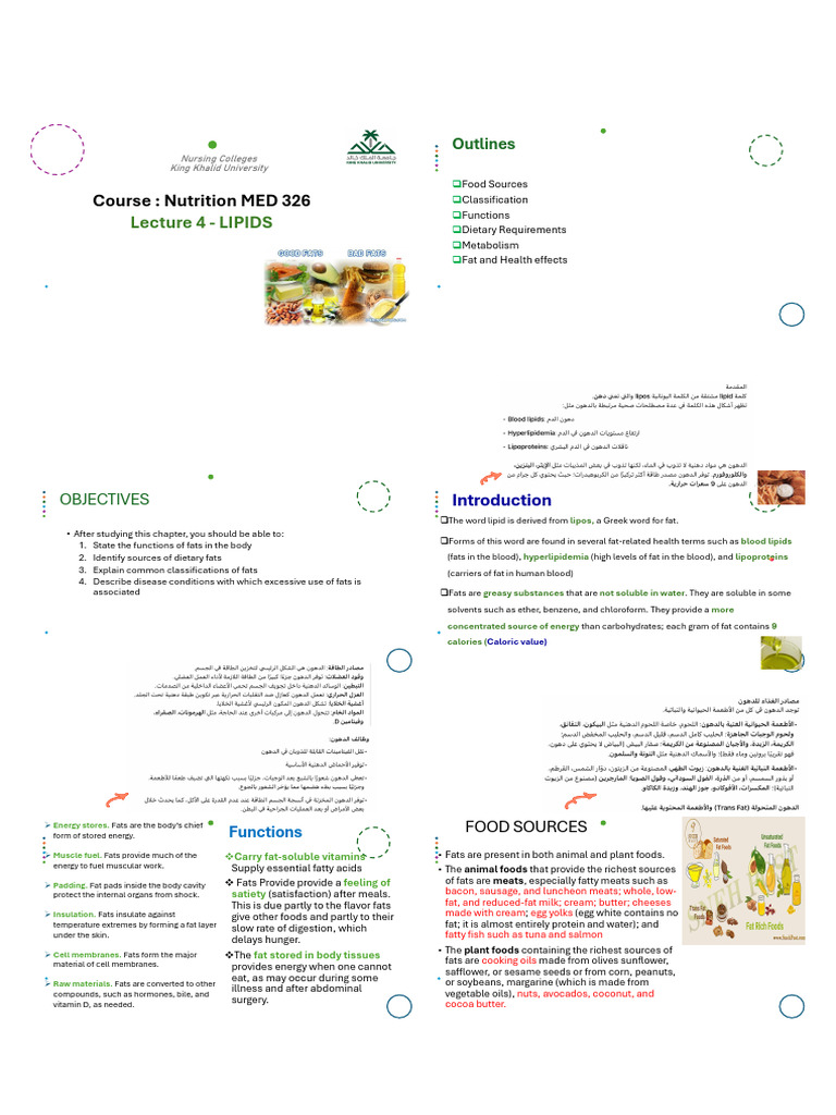 Ch4 | PDF | Fat | Diet & Nutrition