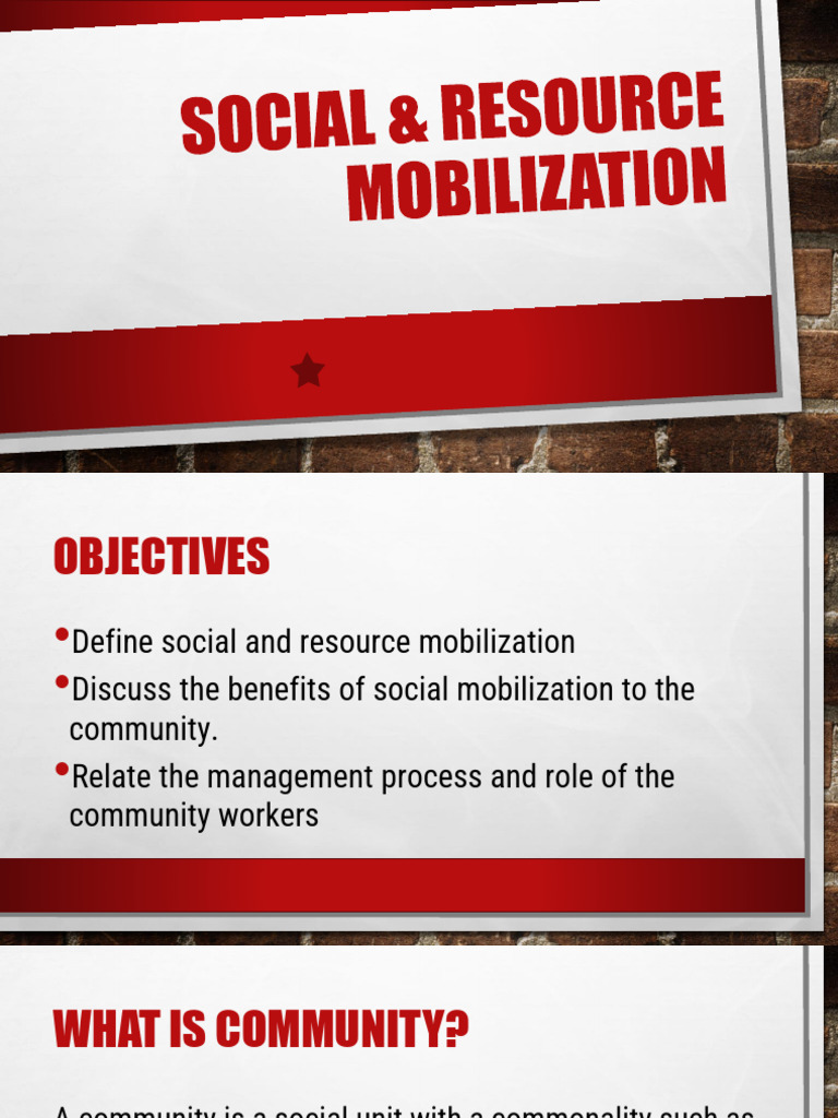 Community Mobilization and Organizing Guide | PDF | Community | Economics