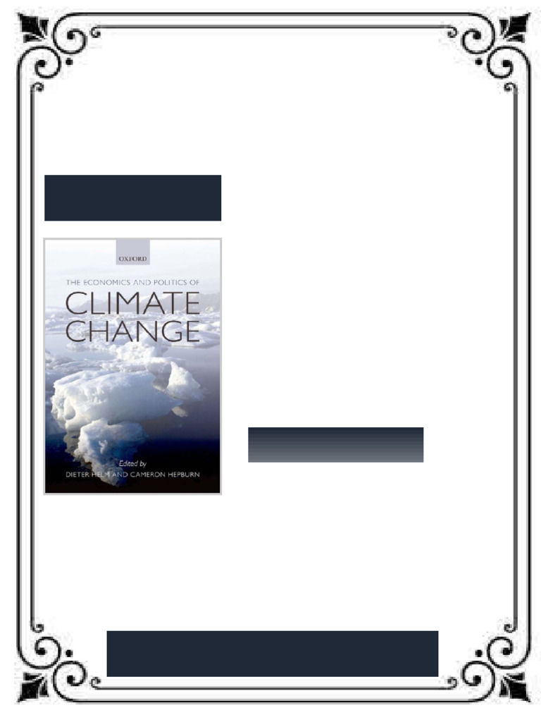 The Economics and Politics of Climate Change 1st Edition Dieter Helm ...