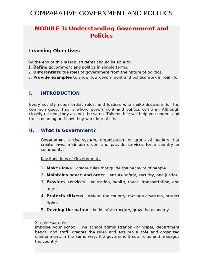Understanding Government and Politics | PDF | Taxes | State (Polity)