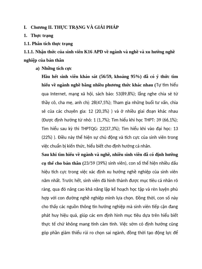 Chương II. TH C TR NG VÀ GI I PHÁP | PDF
