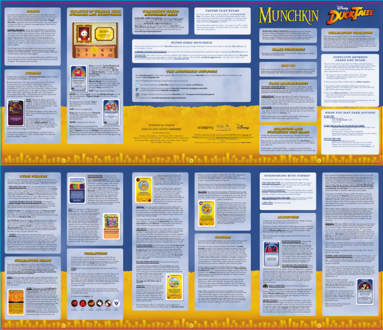 Munchkin: Disney DuckTales Rules Guide | PDF | Card Games