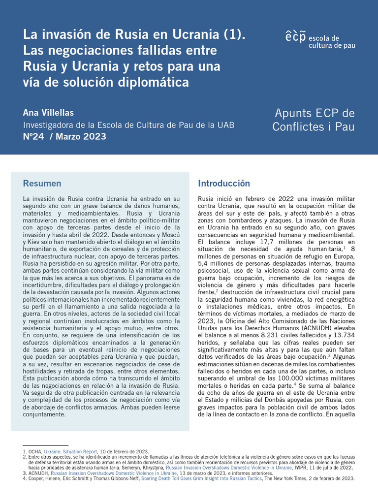 Apunts Ecp a2022n24iSPA | PDF | Ucrania | OTAN