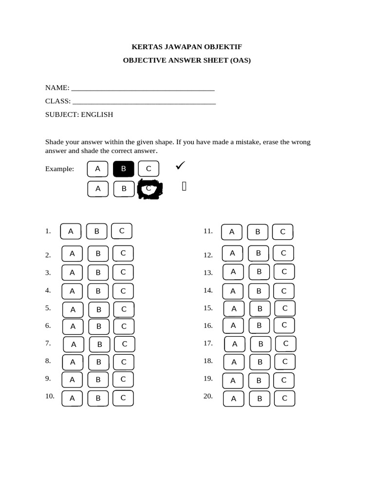 Testpaperoas Set 1 | PDF